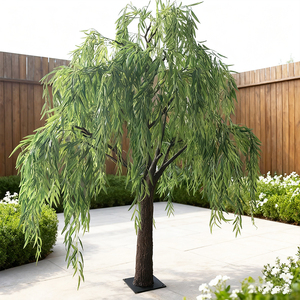 Arbre de saule pleureur personnalisé, feuillage réaliste, arbre de saule artificiel pour la décoration paysagère commerciale et résidentielle - Product Image 1
