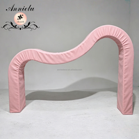 Support de toile de fond ANNIELU réutilisable pour photomaton, arche ondulée 3D pour mariage, anniversaire, baby shower, décoration de fête
