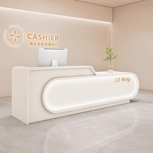 Bàn tiếp tân hiện đại XTQT-065 Bộ đồ nội thất văn phòng bền của quầy lễ tân và bàn để sử dụng khách sạn - Product Image 5