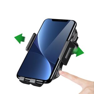 Support de téléphone portable sans fil pour voiture avec rotation à 360 degrés, sensible au toucher, fixation automatique, chargeur sans fil pour voitures - Product Image 3