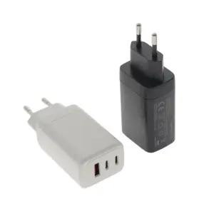 Pengisi daya USB C 65W blok pengisi daya GaN PD QC 3.0 blok pengisian cepat kompatibel untuk laptop iPad Pro iPhone 15 Pro Max 13 Galaxy