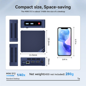 2025 mới <span class=keywords><strong>Mini</strong></span> PC 12th Alder hồ N95 N100 N150 <span class=keywords><strong>Mini</strong></span> chơi game PC windows11 Pro 4K kép Wifi kinh doanh máy tính <span class=keywords><strong>mini</strong></span> PK GK3 cộng với - Product Image 5