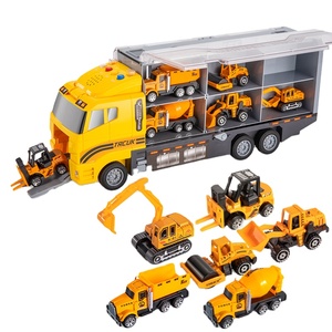 Modellini di Auto Giocattolo a Frizione 2024, Camion in Metallo Pressofuso e Veicolo Porta-Auto in Lega Metallica - Product Image 1