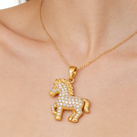 Collier unisexe personnalisé en argent plaqué or 14 carats avec diamant de laboratoire CVD IGI/HPHT taille brillant, cadeau de fiançailles classique de luxe