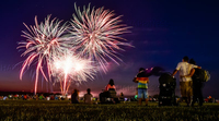 DBW03AUTO Sistema Electrónico de Disparo de Fuegos Artificiales de 48 Canales con Batería Recargable para Configuración de Fuegos Artificiales de Tamaño Mediano