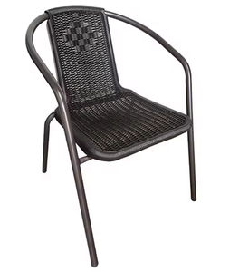 Kursi Taman Hitam yang Nyaman dan Tahan Lama, Cocok untuk Berbagai Skenario di Halaman, Taman, dan Kedai - Product Image 4