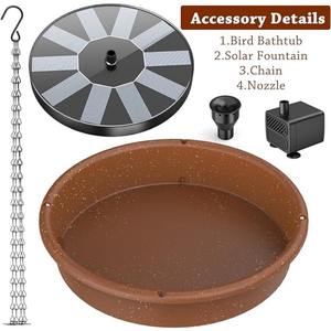 Diseño colgante Alimentador <span class=keywords><strong>de</strong></span> <span class=keywords><strong>pájaros</strong></span> Cadena <span class=keywords><strong>de</strong></span> metal Bomba <span class=keywords><strong>de</strong></span> Fuente Solar <span class=keywords><strong>Jardín</strong></span> al aire libre Alimentación <span class=keywords><strong>de</strong></span> <span class=keywords><strong>pájaros</strong></span> y lavabo <span class=keywords><strong>para</strong></span> beber Fuente <span class=keywords><strong>de</strong></span> baño <span class=keywords><strong>para</strong></span> <span class=keywords><strong>pájaros</strong></span> - Product Image 6