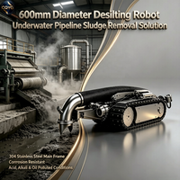 Robot Desilting Merek FORBEST Diameter 600mm Konstruksi Baja Tahan Karat 304 Motor PLC Gearbox 380V-Tahan Korosi