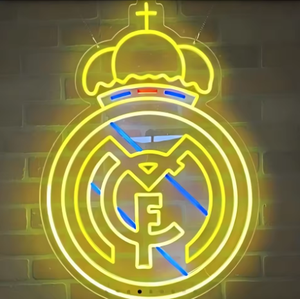 Luz LED <span class=keywords><strong>de</strong></span> Neón con el Logotipo del Real <span class=keywords><strong>Madrid</strong></span>, Personalizable, para Fanáticos del Deporte, Dormitorio/Sala <span class=keywords><strong>de</strong></span> Juegos/Cafetería/Escuelas/Edificios, Multicolor - Product Image 4