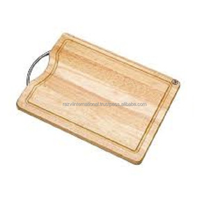 Planche à découper en bois avec manche en métal Couteau populaire Plateau de service Planche à découper de cuisine avec manche en métal - Product Image 1