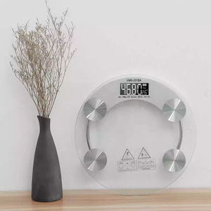 सस्ते स्मार्ट सिल्क स्क्रीन प्रिंटिंग के साथ व्यक्तिगत डिजिटल बाथरूम वजन पैमाने टेम्पर्ड ग्लास पैमाने ग्लास पैनल - Product Image 4