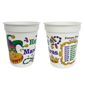 Martedì Gras Cup 16oz (manica da 25) martedì Gras Spot - Product Image 1