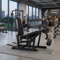 Machine à extensions et flexions de jambes assises, appareil d'entraînement des jambes à double fonction réglable pour le développement des quadriceps et des ischio-jambiers, usage commercial et domestique