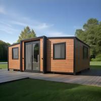 Granny Flat 20ft 40 Ft Contenedor extensible Casa plegable Prefab 40ft Villa Envío Casa móvil prefabricada 2 3 4 5 Dormitorios
