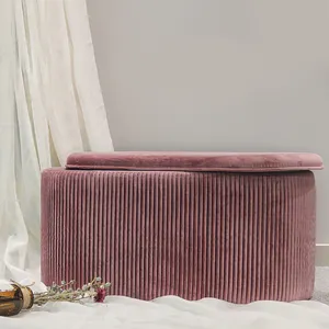 Hstex sofá de veludo com bolsa, grande, veludo, único, para sofá, bancada para quarto, rosa