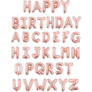 Ballon en feuille d'aluminium en forme de lettre de l'alphabet de 16 pouces, de haute qualité, pour les décorations de <span class=keywords><strong>f</strong></span>ête d'anniversaire, de <span class=keywords><strong>f</strong></span>ête de mariage, de <span class=keywords><strong>f</strong></span>ête de la <span class=keywords><strong>f</strong></span>ête des mères, de remise de diplôme - Product Image 2