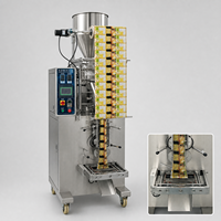 Machine verticale VFFS pour le remplissage et la scellage de sachets de liquides et de pâtes, idéale pour les sauces alimentaires et les usines de fabrication de produits de soins personnels, haute précision