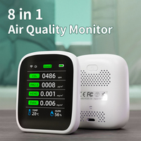 Détecteur d'air numérique WiFi 8 en 1 Tuya PM2.5, moniteur de qualité de l'air intérieur pour la maison et la serre, best-seller