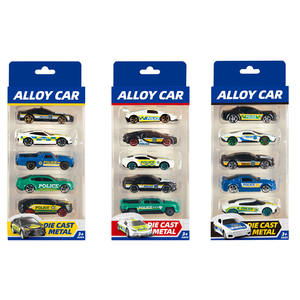 Voiture Miniature en Alliage Moulé sous Pression 1:64 pour Course et <span class=keywords><strong>Police</strong></span>, Cadeau Enfant Garçon, Modèle Transfrontalier - Product Image 4