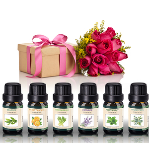 Top 6 <b>Essential</b> <b>Oils</b> <b>Set</b> 10ML Each Pure Natural Aromatherapy <b>Oil</b> for Diffuser Lavender Eucalyptus Tea Tree Peppermint - Product Image 5