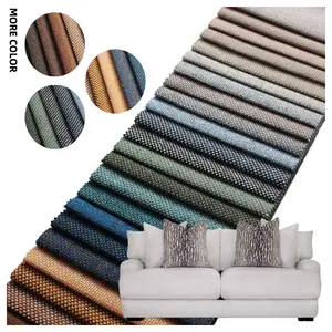 Sofa fabric manufacturer 100% Polyester Linen sofa curtain fabric waterproof linen like sofa upholstery fabric