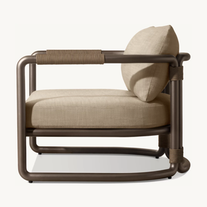 Sassanid al aire libre nueva llegada bambú inspirado Patio Muebles de Jardín <span class=keywords><strong>Maro</strong></span> aluminio para todo tipo de clima Silla de salón - Product Image 4