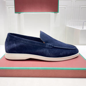 Zapatos de Cuero Genuino Estilo Británico Cómodos al por Mayor de Fábrica, Diseño de Frijol, Calzado con Aumento de Altura - Product Image 1