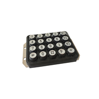 Clavier numérique industriel en alliage de zinc métallique rétroéclairé à matrice 4x4 touches, clavier de kiosque IP65