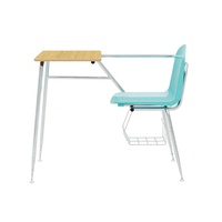 Ensemble de mobilier scolaire, chaise et bureau, chaise d'écolier avec tableau d'écriture pliable