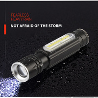 Senter LED EDC Portabel dari Aluminium Alloy T6 Tahan Air IP44 Dapat Diisi Ulang USB Cahaya COB 1000 Lumens 5000K Mini Cahaya Siang Hari.