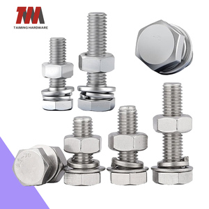 Nhà máy Taming cung cấp chất lượng cao bằng thép không gỉ Carbon din933 Hex bu lông Bộ máy giặt hạt tiêu chuẩn ANSI bu lông độ dài khác nhau - Product Image 1