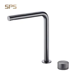 A2028 SPS Modern CUPC Sanitary Wares Chrome Surface Single Hole Handle Bathroom Face Basin Sink Water Stainless Body Faucet Tap