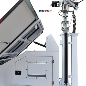 Torre de CCTV Solar con 2 Paneles, Batería de 7200WH, Resistente al Agua IP67, Carga de 8 Horas para Vigilancia de Estacionamientos - Product Image 4