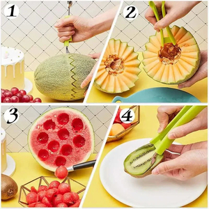 Cuchillas para Melón, Herramienta para Cortar Frutas, Cuchillo para Sandía, Rebanador, Utensilios de Cocina Innovadores, Artículos Útiles para el Hogar - Product Image 5