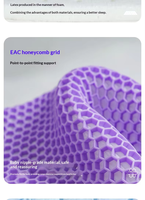 Matelas en grille TPE durable, soulagement de la pression, design moderne, OEM, vente en gros en vrac, directement de l'usine