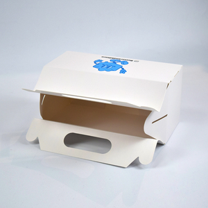 Cajas de Embalaje de Alimentos Portátiles Personalizadas con Asa, Carpetas de Papel de Arte con Relieve para Pollo Frito, Panadería, Pasteles y Donas - Product Image 6