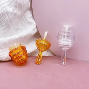 명확한 lollipop 모양 빈 플라스틱 lipgloss 화장품 립 글로스 튜브 포장