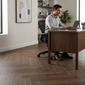 Fournisseur de <span class=keywords><strong>parquet</strong></span> en bois de chêne imperméable à grain naturel, panneau <span class=keywords><strong>stratifié</strong></span> de qualité E0, 10 mm - Product Image 4
