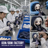 Poupée articulée BJD personnalisée OEM ODM, figurine de sorcière fantastique en résine, figurine d'action anime de collection, échantillon gratuit d'usine