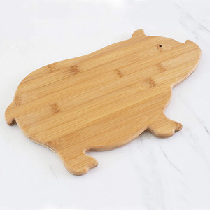 Planche à découper en bambou en forme de cochon 39x24cm 27x17cm, bloc de découpe pour enfants et adultes - Product Image 4
