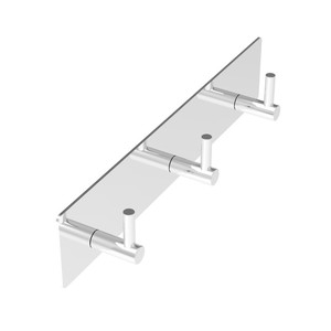 Crochets <span class=keywords><strong>auto</strong></span>-adhésifs SS 304 pour le personnel de la maison, du salon et des toilettes Crochets noirs 3/4/5/6 Crochets collés au mur - Product Image 4