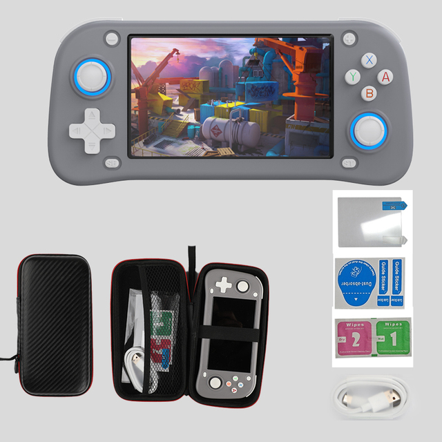2026  XF43 Retro 4.3 Inch Screen Handheld Game Console HD Gaming System Video Game Player Gift for Kids Adults PK R36s R36 ultra