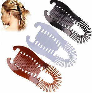 Pinces à cheveux en plastique bon marché en gros emboîtement élastique avec longue queue de cheval extensible pince <span class=keywords><strong>banane</strong></span> accessoires de cheveux pour les femmes - Product Image 1