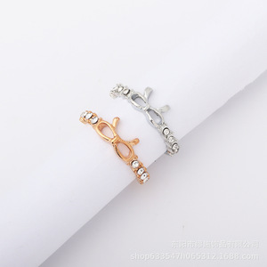 Anillo de Moda con Lazo para Mujer, Aleación con Circonita Cúbica, Joyería de Regalo 2024 - Product Image 5