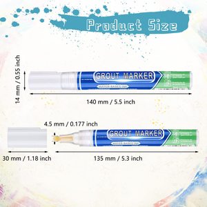 Stylo marqueur de joint personnalisé avec logo d'usine pour restaurer et renouveler les joints tachés et délavés - Product Image 3