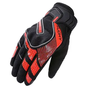 SUOMY Breathable Motorcycle Riding Gloves Summer Men Motocross Racing Gloves Touch Screen Motorbike Bike Cycling Hand Gloves