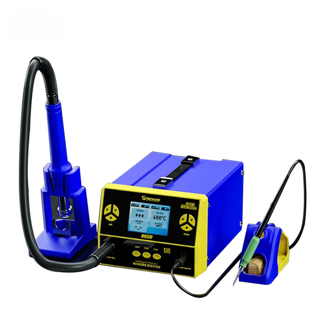 MECHANIC 861DS 2in1 Dual Welding Station Induction Dormant Wind 1000W Gun Electric Soldering Iron Rework Repair Station Tool