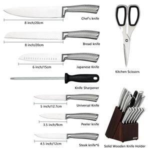 14 piezas mejores juegos <span class=keywords><strong>de</strong></span> <span class=keywords><strong>cuchillos</strong></span> <span class=keywords><strong>de</strong></span> <span class=keywords><strong>cocina</strong></span> <span class=keywords><strong>de</strong></span> bloque forjado <span class=keywords><strong>de</strong></span> acero inoxidable para <span class=keywords><strong>cocina</strong></span> con soporte <span class=keywords><strong>de</strong></span> bloque <span class=keywords><strong>de</strong></span> acacia <span class=keywords><strong>de</strong></span> madera - Product Image 6