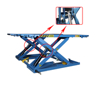 3.5T serrure électrique mobile mobile 4t palan de voiture auto portable vérin hydraulique élévateur mi-hauteur voiture élévatrice à ciseaux