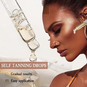 Acelerador de bronceado corporal y autofacial personalizado con etiqueta privada OEM ODM, <span class=keywords><strong>gotas</strong></span> de bronceado para reparación <span class=keywords><strong>facial</strong></span> para crema hidratante - Product Image 3